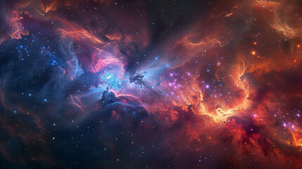 Stars Nebula in Space Capturing the Awe-Inspiring Beauty of the Cosmos in Stunning Detail