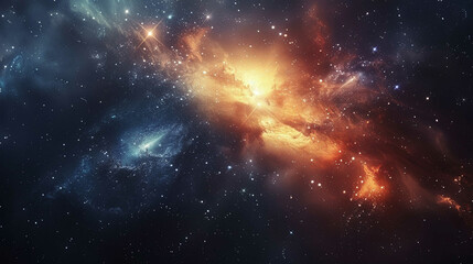 Fototapeta premium Universe with Stars, Constellations, and Galaxies Capturing the Vast and Stunning Beauty of the Cosmos