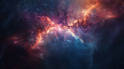 Fototapeta premium Universe with Stars, Constellations, and Galaxies Capturing the Vast and Stunning Beauty of the Cosmos