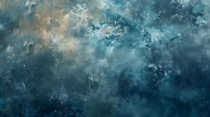 Abstract painting. Blue green teal colorful texture. Fractal art.