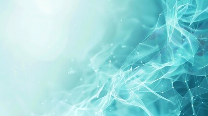 Obraz premium Blue and white abstract digital art with a smooth and flowing design.