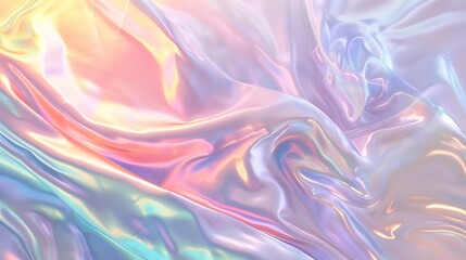 Obraz premium The image is a colorful abstract background. The colors are pastel shades of pink, blue, and purple. The background is soft and smooth, with a slightly iridescent sheen.