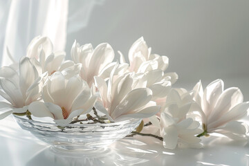 white flower in vase