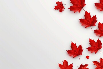 Canada Day banner design background - generative ai