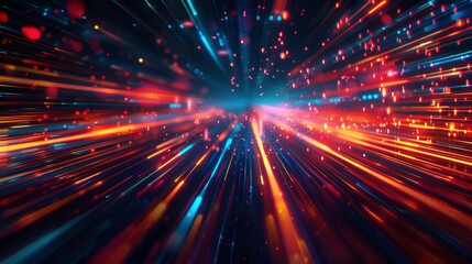 High-Speed Data Transfer and Connection: Abstract Cyber Tech Background