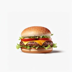 yper-Realistic Burger Illustration