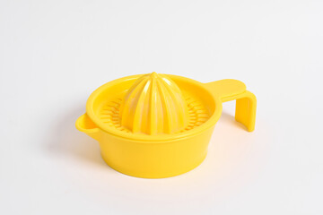 Orange juicer isolated on white background. Manual Juicer squeezer