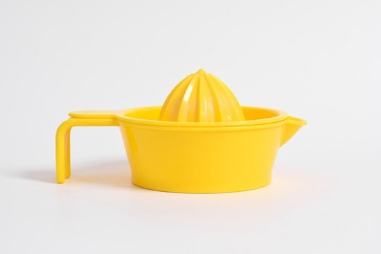 Orange juicer isolated on white background. Manual Juicer squeezer