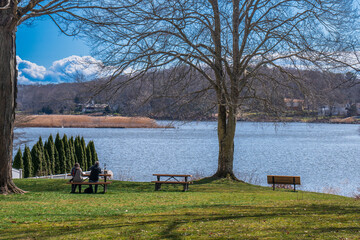 landscape with a lake