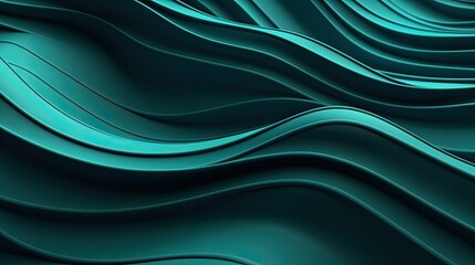 Fototapeta premium Three dimensional render of wavy pattern. Waves abstract background texture