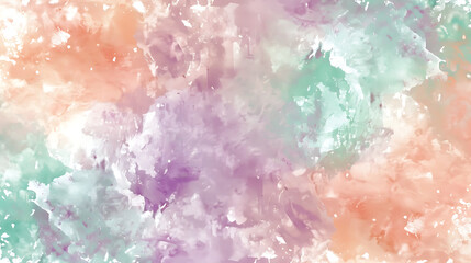 Soft pastel gradient blending green pink peach tones purple, representing tranquility and romance