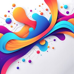  A colourful modern background in the style of a social network. Digital background design. Stream cover. Social media concept. Vector illustration design. 