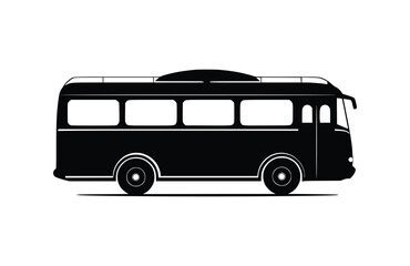 Flat Bus icon symbol vector Illustration.