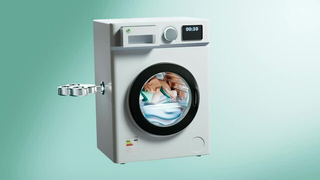 Washing machine animation