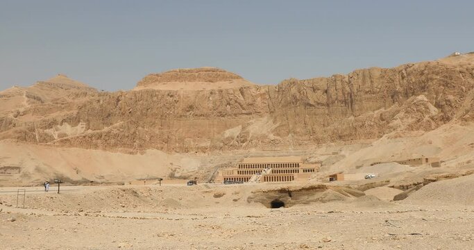 Beautiful view of the Temple of Hatshepsut in Luxor, Egypt