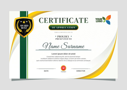 Letter design awarded in corporate business cooperation