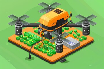 Modern agricultural drones automate crop sensing and irrigation systems, promoting efficient and sustainable farming in the field