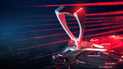 3D rendering of control lever
