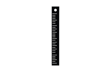 ruler icon flat vector illustration.