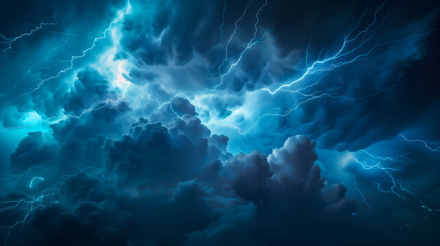 a dramatic lightning storm