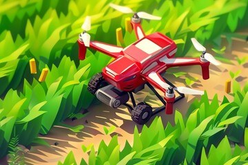 Lush farm operations utilize smart farming techniques, drone spray systems, and precise nozzles for carrot harvests, bolstering sustainable agriculture
