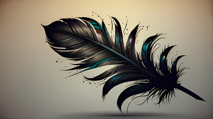 Bird Feather Illustration Background