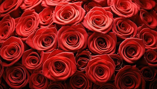 Romantic Bouquet of Vibrant Red Roses