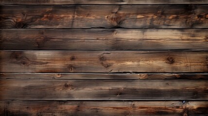 Fototapeta premium Old wooden background or texture. Old wood planks with knots and nail holes