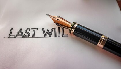 Last Will Document with Fountain Pen
