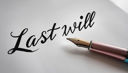 Fototapeta premium Creating and Signing a Last Will