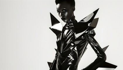 Obraz premium Sleek Geometric Fashion Statement