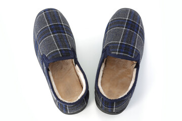 Top view of mens slippers