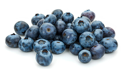 Blueberry Blueberries Bilberry Bilberries, many angles and view side top front sliced halved bunch cut isolated on white background cutout. Mockup template for artwork graphic design