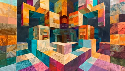 Colorful Abstract Geometric Art