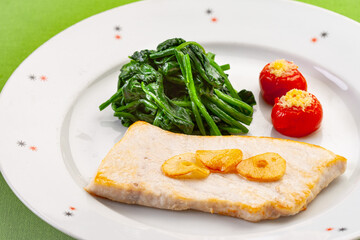 カジキのガーリックソテー