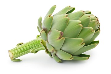 Fresh Artichokes isolated on white background
