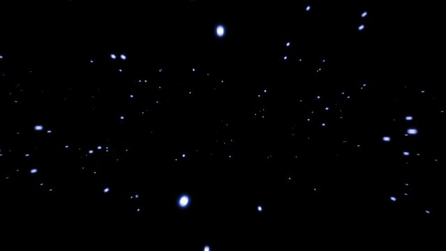 Cosmos Space Star Field Cloud Flight - Abstract animation particle effect for intro, background, overlay, reveal, transition, logo, title, credits - Blend with your media as Add, Screen, Lighten