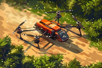 Agriculture drones enhance smart agriculture through sensors and farm design, optimizing cultivation techniques in traditional vineyards