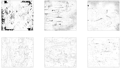 grunge textures set. background. vector illustration. Grunge Black and White Distress Textures .Wall Background .Vector Illustration