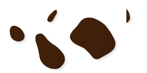 Paper cut topography background. Brown area relief map with hills and mountain, or islands in ocean.