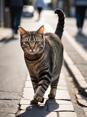 Naklejka premium portrait of cute cat