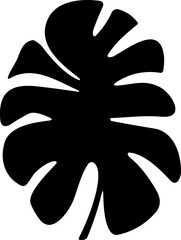 Tropical leave vector. palm leaves silhouette. Tree leaf for decoration element for template