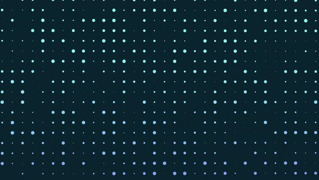 A repetitive image consisting of dots on a dark background, arranged in a grid pattern. Some dots are intentionally missing, creating an intriguing visual effect