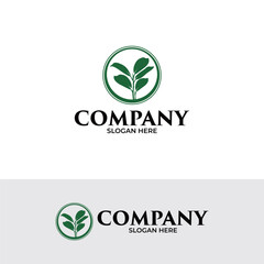 Green Grows Logo, modern design symbolizing growth. Perfect for organizations eco friendly businesses, and agricultural companies.
