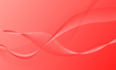 pink orange peach color lines wave curves with smooth gradient abstract background