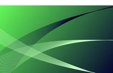 green blue smooth lines wave curves on gradient abstract background