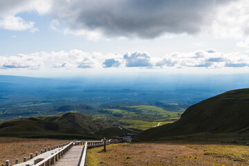 Alpine tundra scenery on the western slope of Tianchi in Changbai Mountain