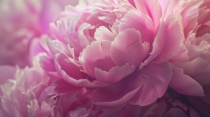 delicate magenta peony flowers in full bloom closeup nature photography