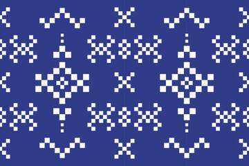 Seamless pattern of Thai weaving, square Vector illustration.