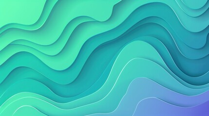 Fototapeta premium Modern banner background. full color, bright blue green gradation, wave .